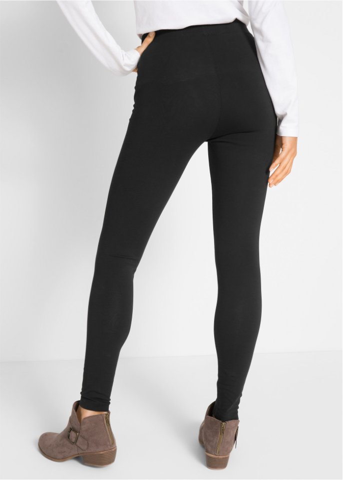 Baumwoll-Leggings mit elastischem Komfortbund
