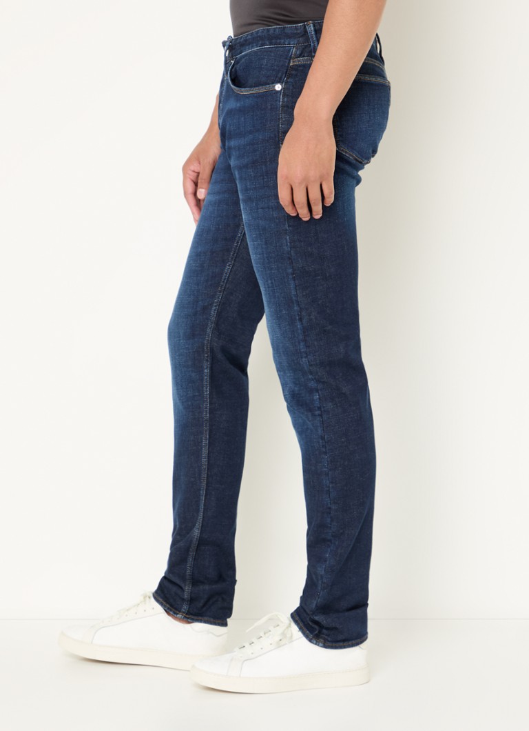 Calça jeans slim fit Emporio Armani com lavagem escura