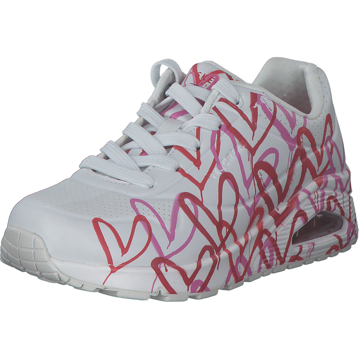 Skechers 155507, Sneakers Low, Damen, WRPK white/red/pink