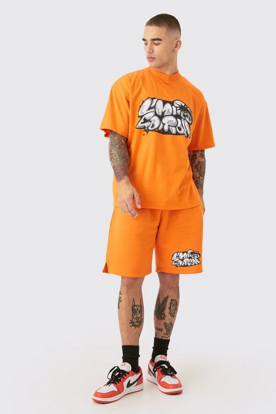 Oversize Trainingsanzug mit Limited Edition Graffiti-Print