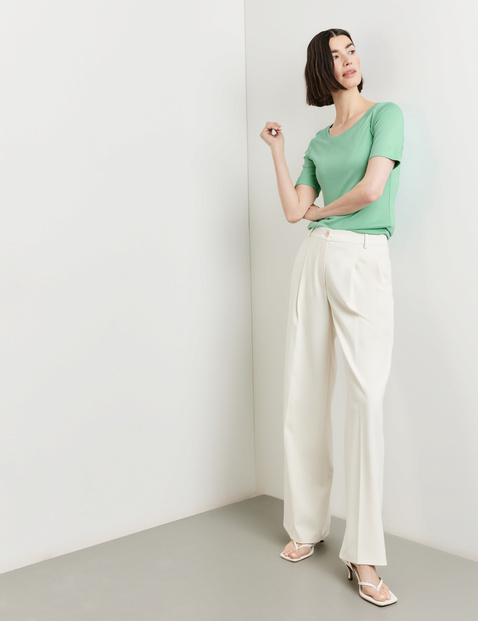 Basic T-Shirt aus Baumwolle