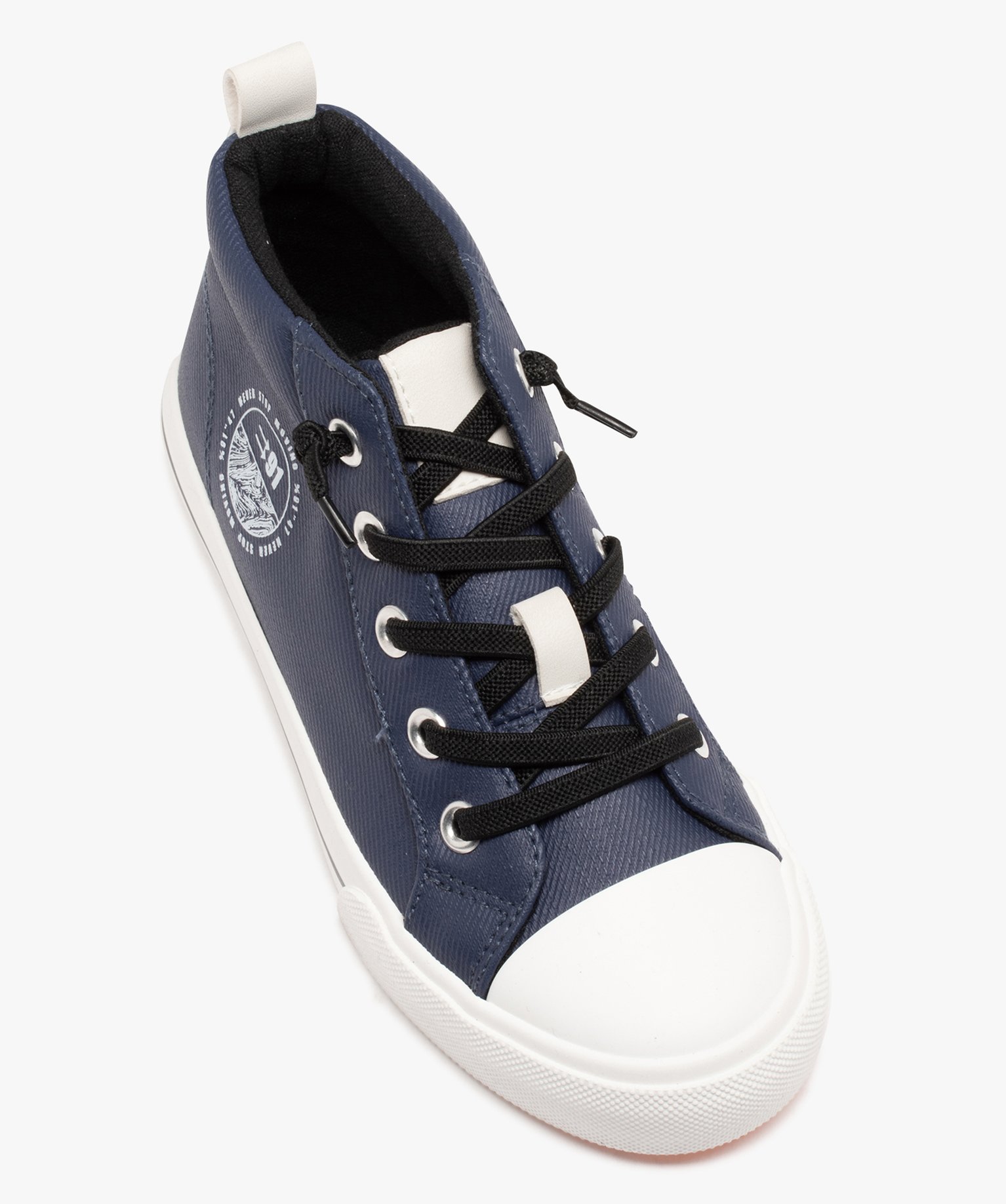 Baskets Garçon mid-cut déperlantes marine | GEMO