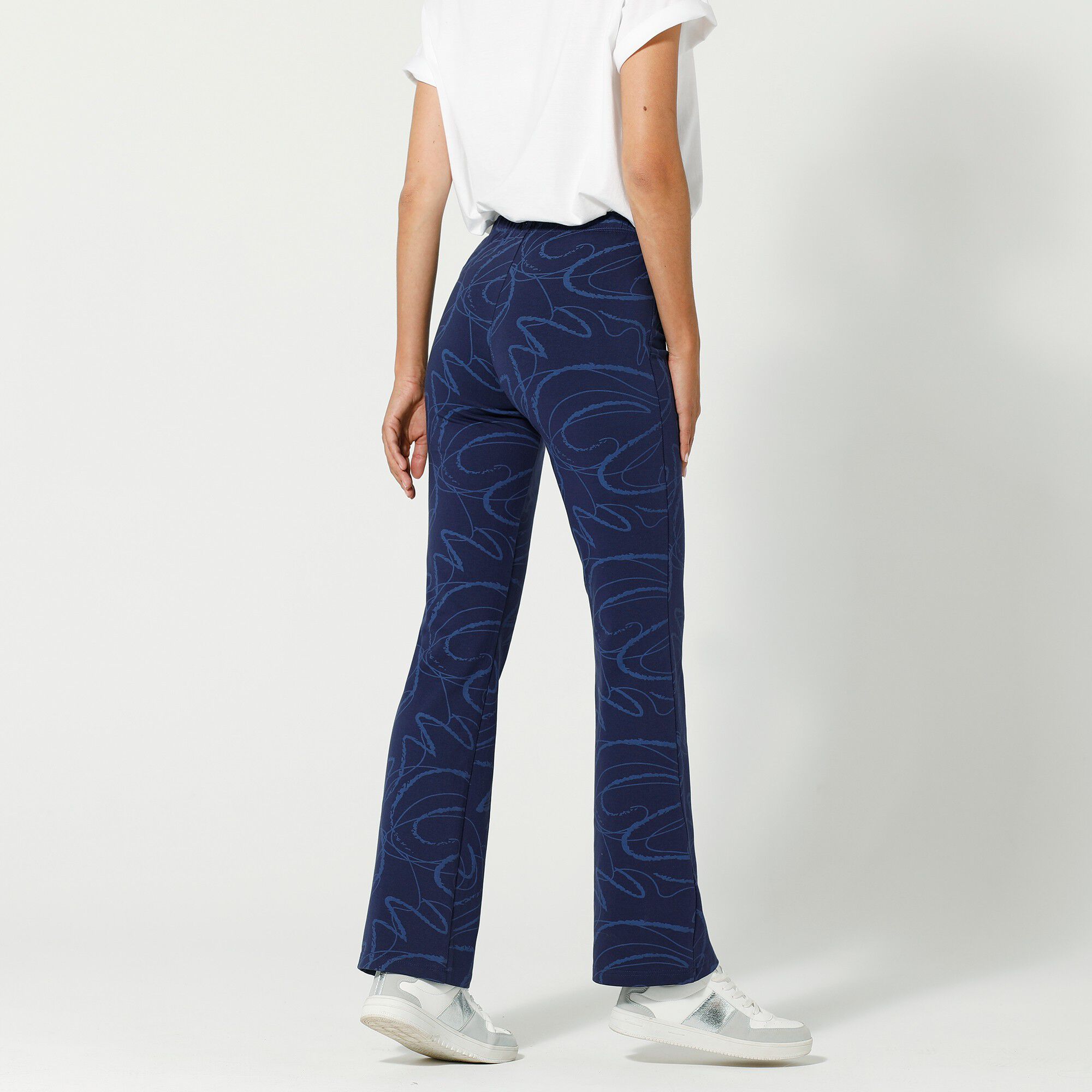 Legging trompette maille jersey imprimé