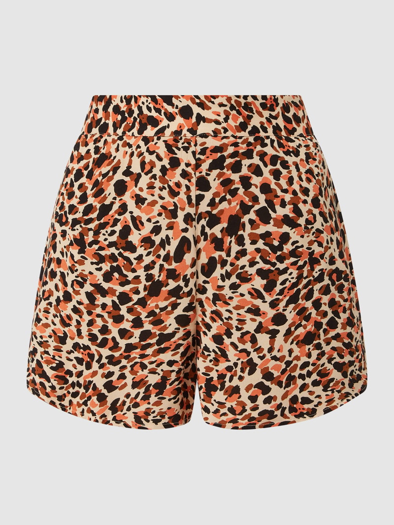 Shorts aus Viskose in beige