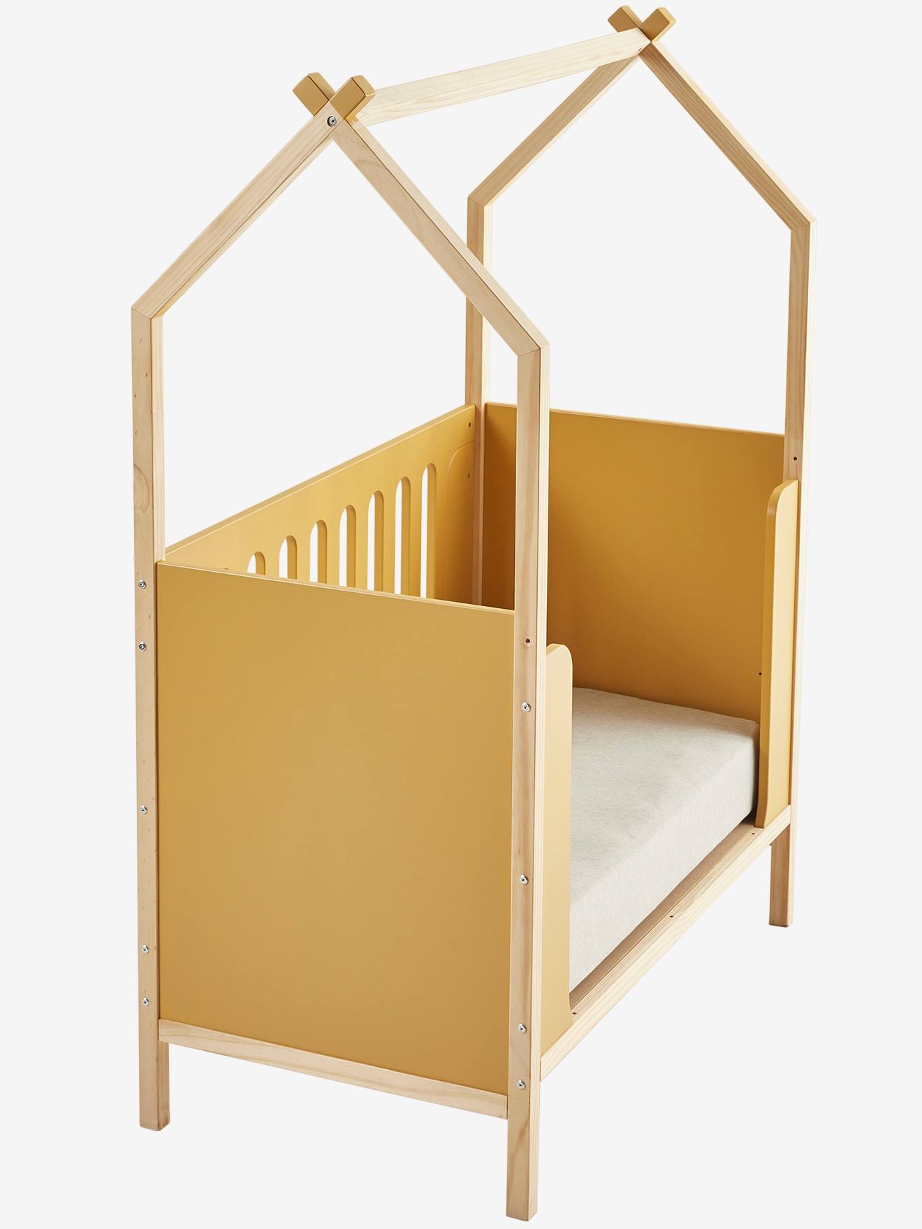 Vertbaudet Baby Kombi-Hausbett KOKOSNUSS - sand