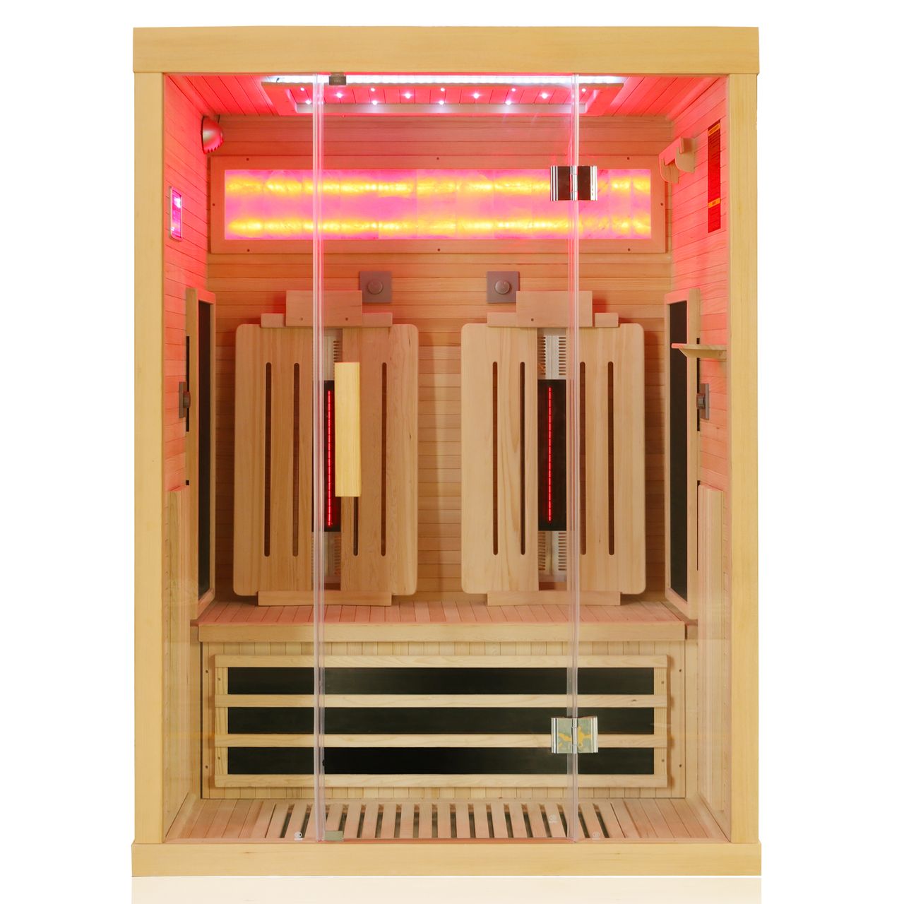 TroniTechnik Dewello® Infrarotkabine Infrarotsauna SALTCOATS 135cm x 105cm inkl. 4 Vollspektrumstrahler