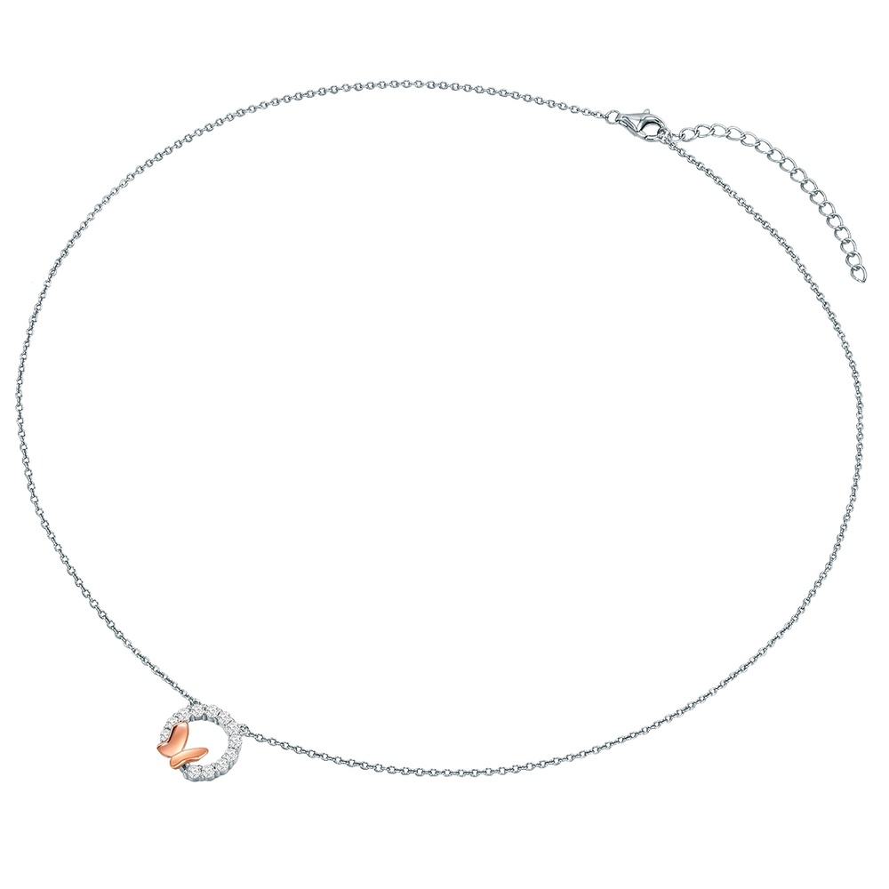 Rafaela Donata Collier en argent Papillon Argent sterling Oxyde de zirconium (CZ) en Argent collier