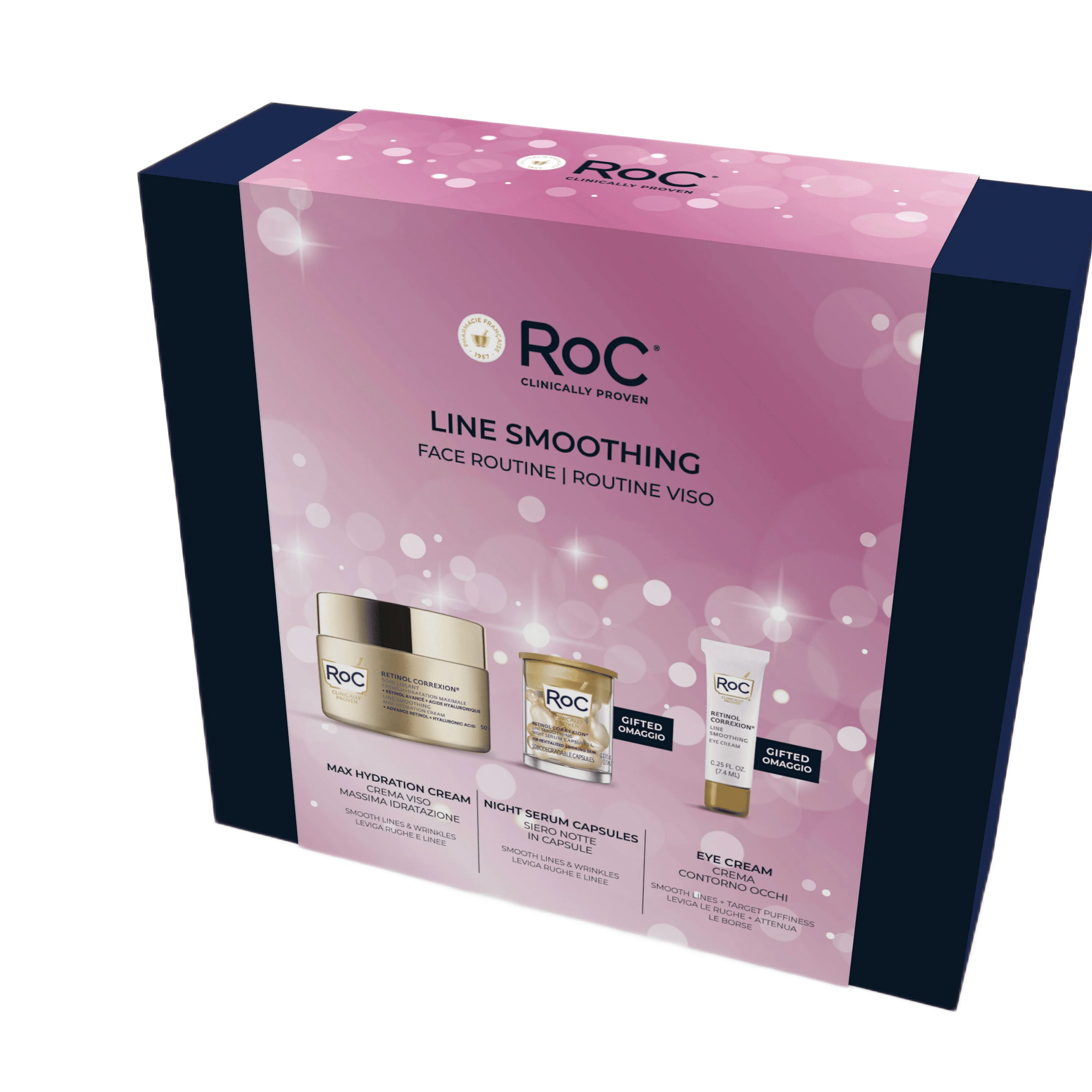 Retinol Correxion Line Smoothing Gift Set - Poklon set protiv bora, 24-satni tretman lica protiv bora