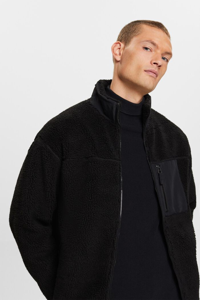 Jacke mit Teddyfell und Fleece