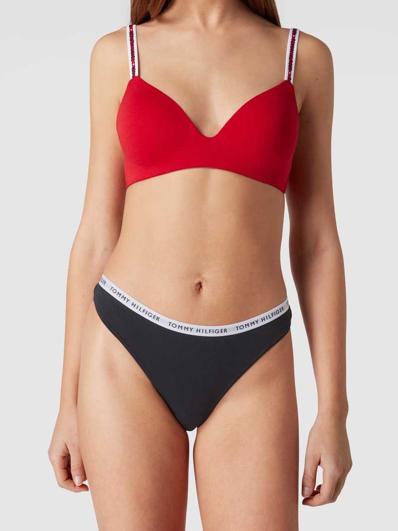String mit Stretch-Anteil im 3er-Pack in rot