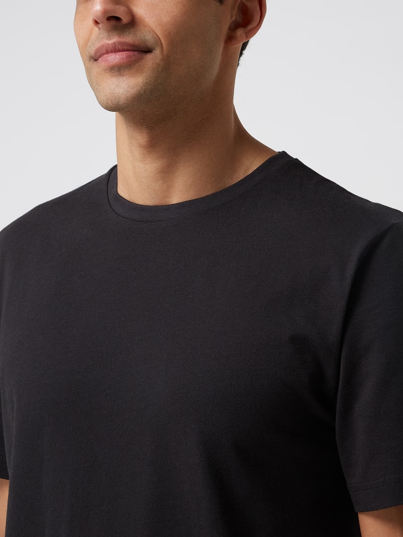 T-Shirt im 3er-Pack in mittelgrau meliert