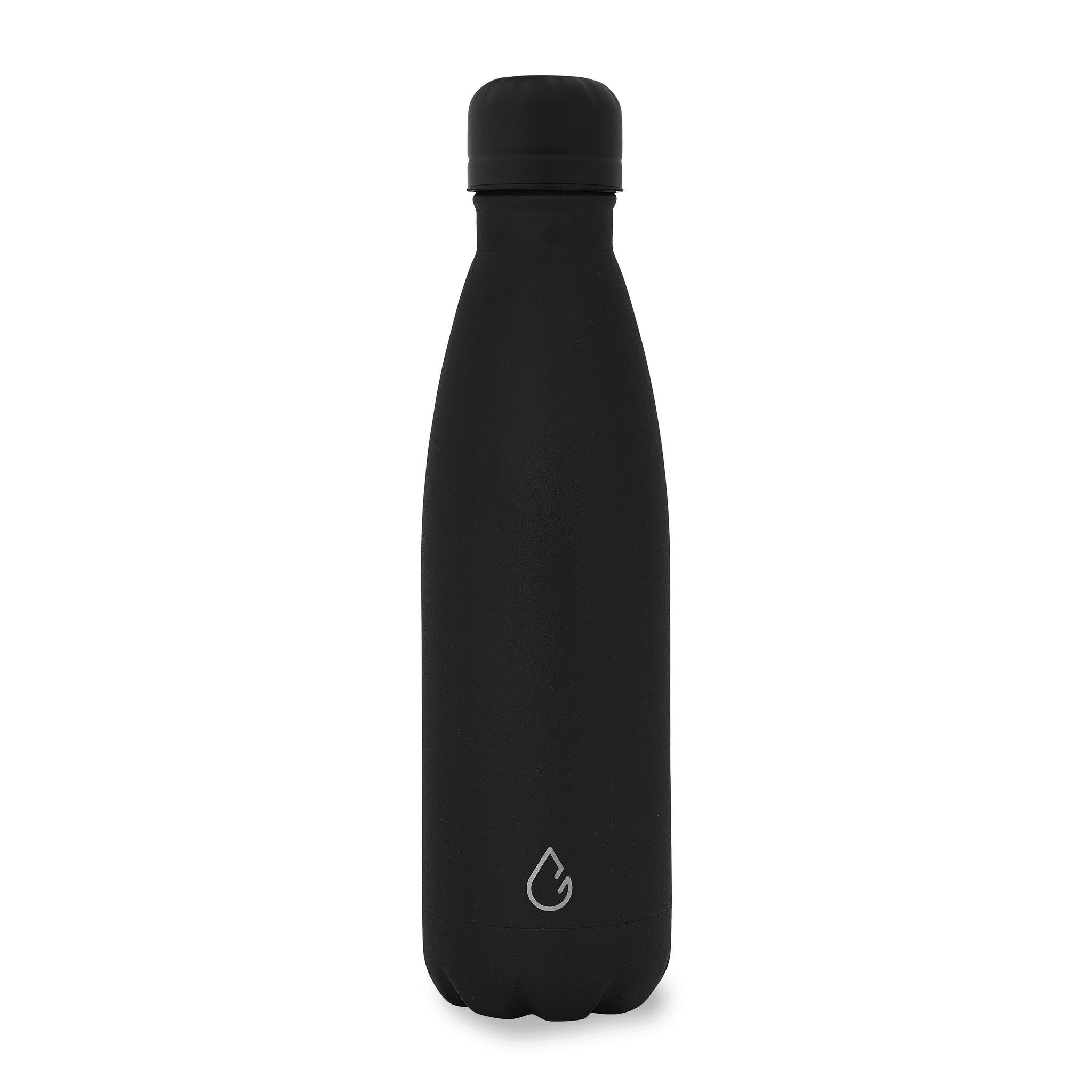 Wattamula Luxus Design Öko Edelstahl 500-ml-Wasserflasche mit Tragekarabiner