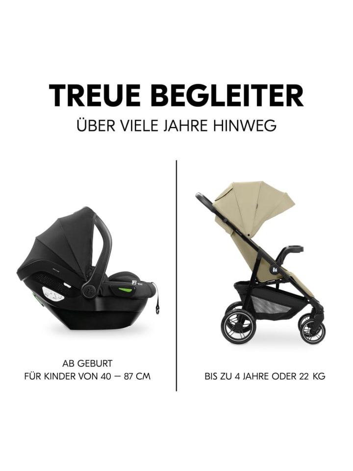 Hauck Buggy Shop N Care 2in1 Travel Set - Oliv in gruen günstig kaufen onesize