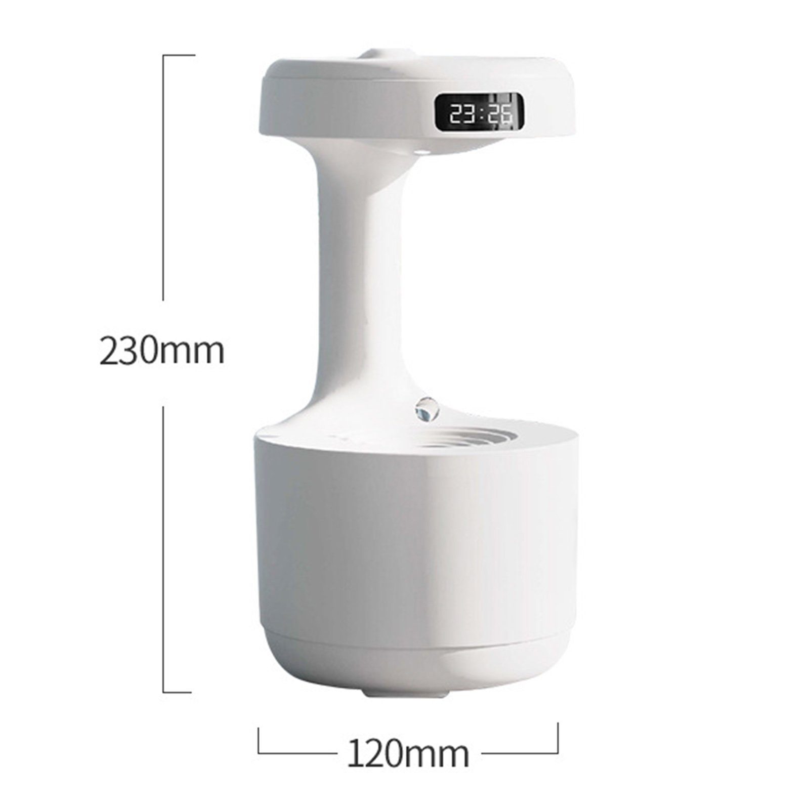 farfi Luftreiniger 800ml Anti-Schwerkraft-Wassertropfen-Reflow-Luftbefeuchter,Typ-C-Nebel, Luftqualitätssensor,anti-gravity water droplet countercurrent design