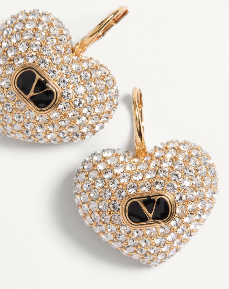 Coeur Royal øreringe i metal, emalje og Swarovski® krystaller