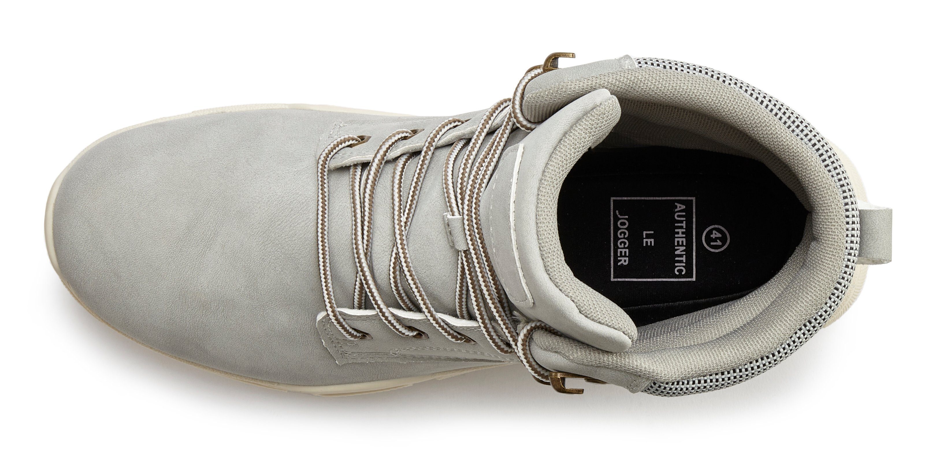 AUTHENTIC LE JOGGER Schnürboots Schnürstiefelette, Wanderschuhe, Outdoorstiefel mit Profilsohle VEGAN