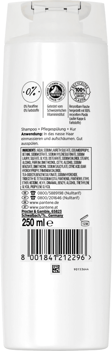 Shampoo & Conditioner & Haarkur 3in1 Vita Glow Repair & Care, 250 ml