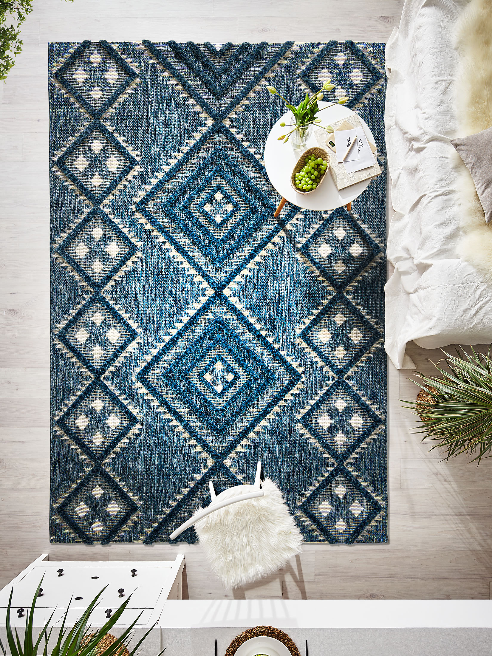 Dominical Outdoor-Teppich, Blau