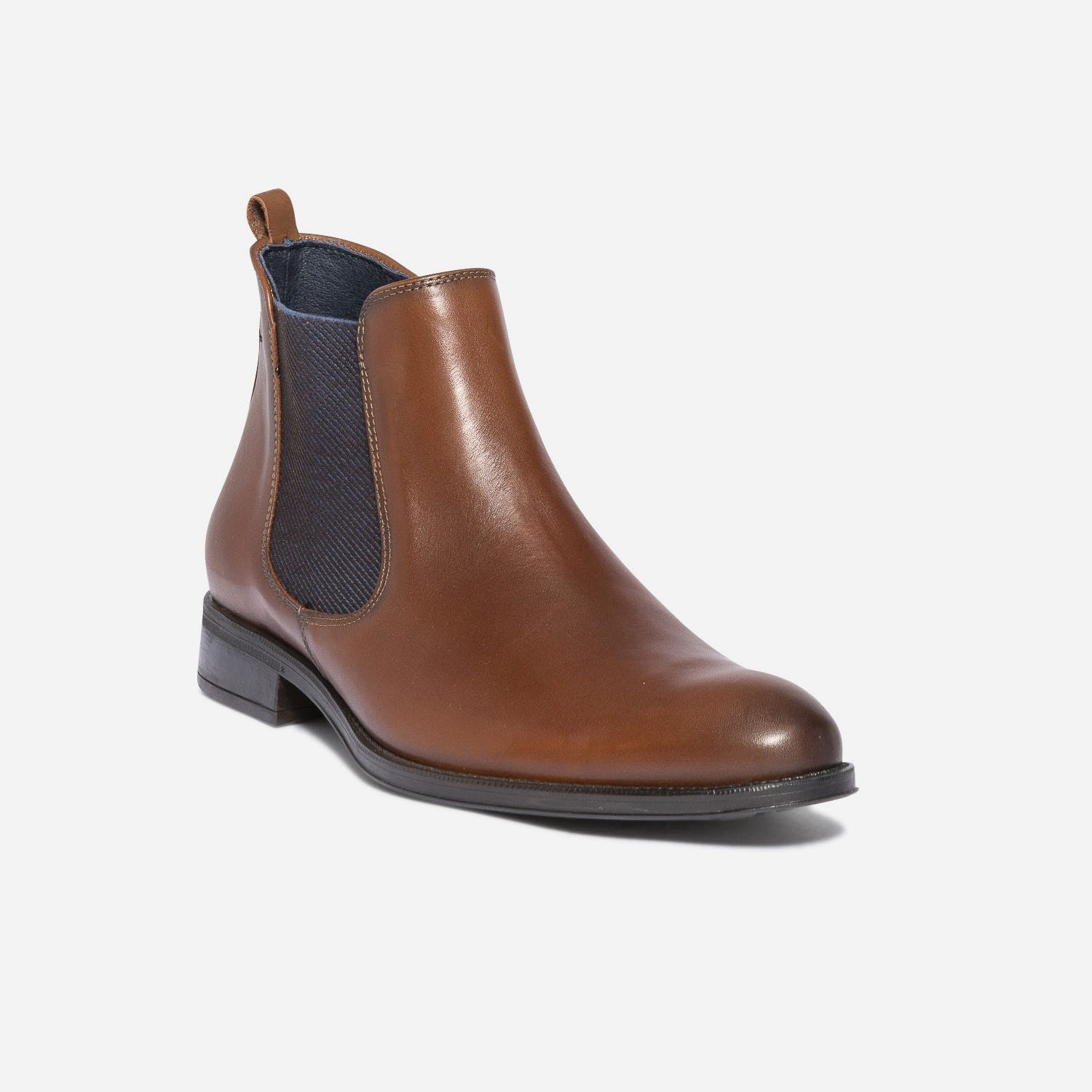 Chelsea boots FLUCHOS cognac en cuir