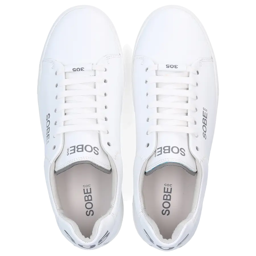 305 SOBE - Sneaker low MIAMI Kalbsleder - weiß