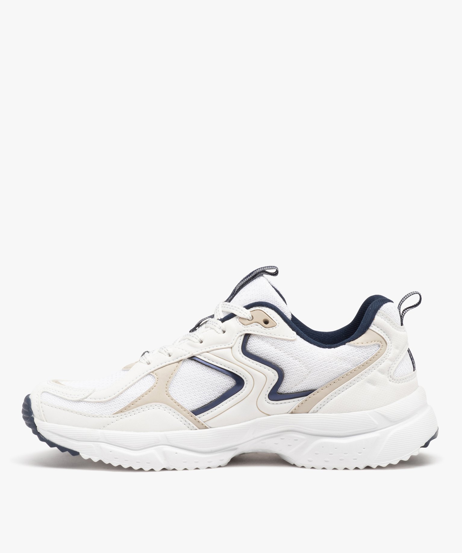 Baskets de sport en mesh légères femme blanc | GEMO