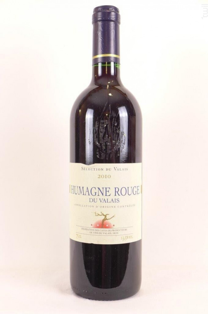 Humagne rouge du Valais Cave Producteurs Valais Vin Rouge●Canton du Valais 2010 75cl