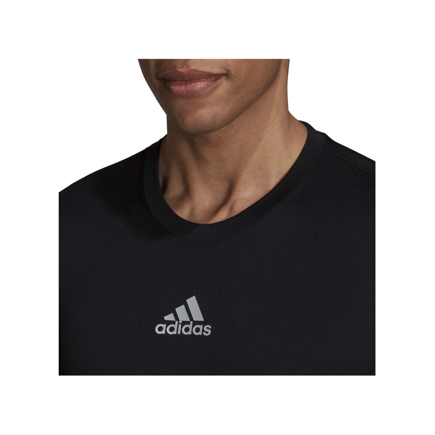 adidas TechFit Warm Longsleeve Schwarz