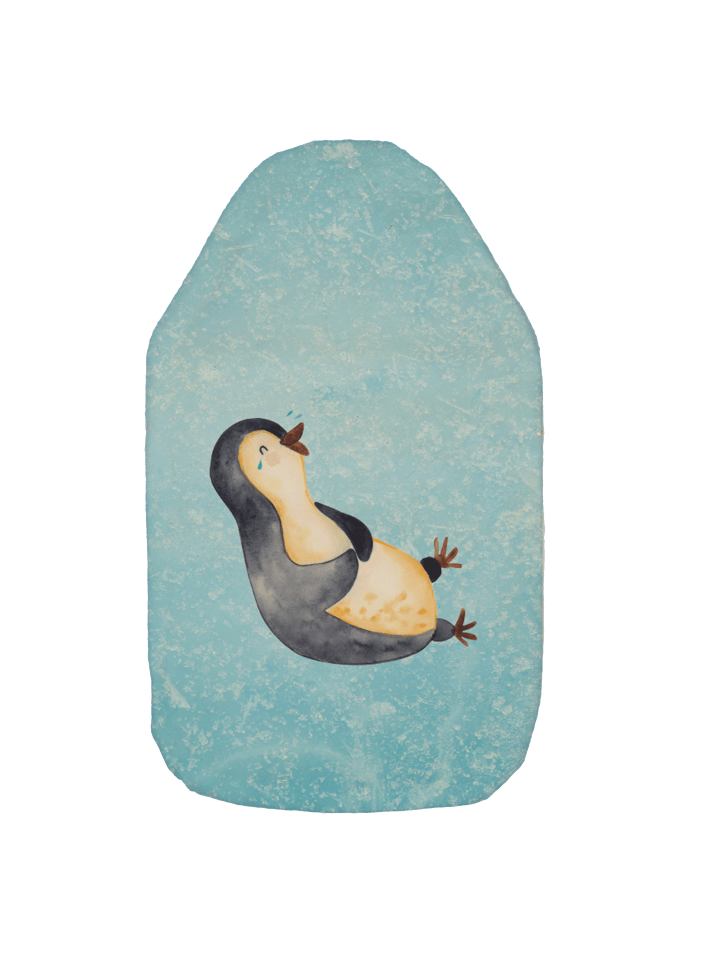 Mr. & Mrs. Panda Wärmflasche Pinguin Lachen ohne Spruch in Eisblau günstig kaufen onesize