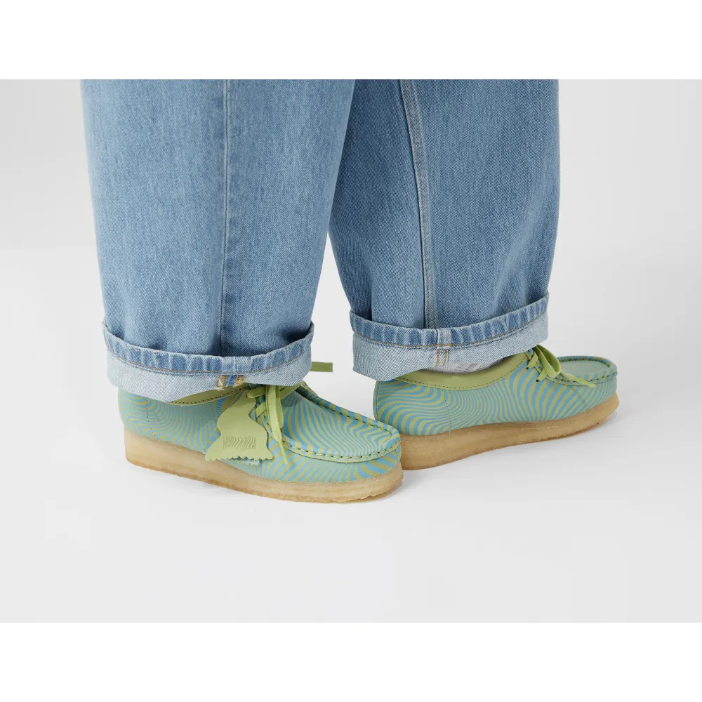 Clarks Wallabee. 261758344 / grün