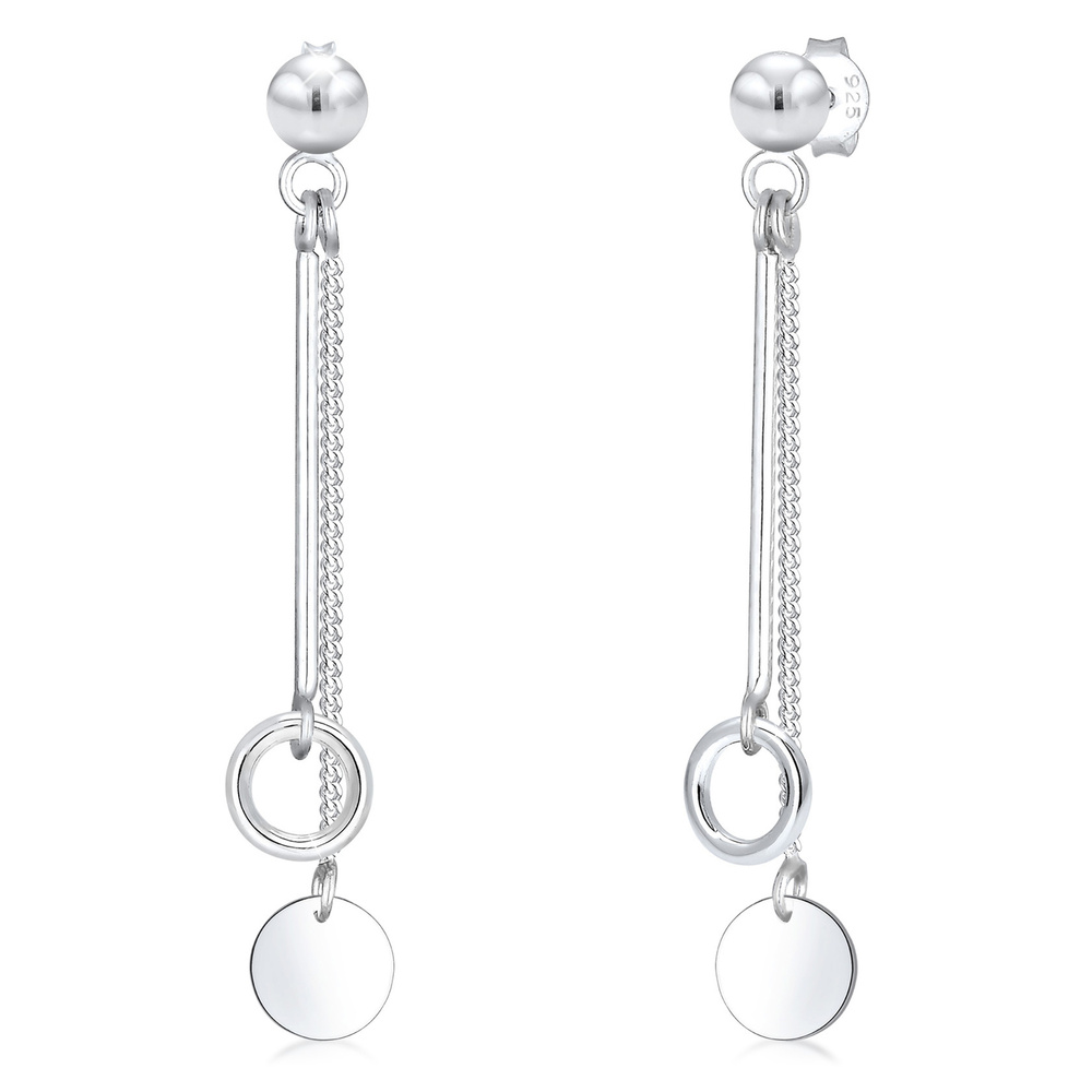 Elli Elli by Julie & Grace Boucles d'Oreilles Cercle Boucles d'Oreilles Femme - Argent Boucles d'oreilles