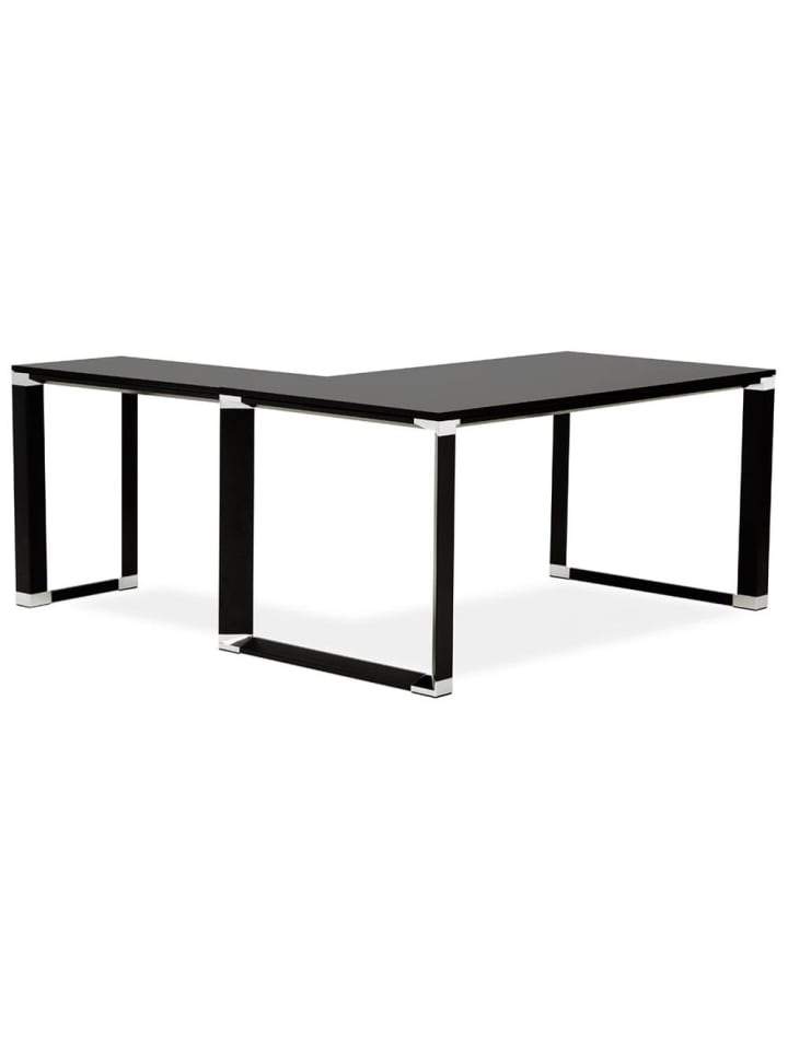 KADIMA DESIGN Eckschreibtisch 170x160 cm ergonomisch kompakt, Schreibtisch in Schwarz günstig kaufen