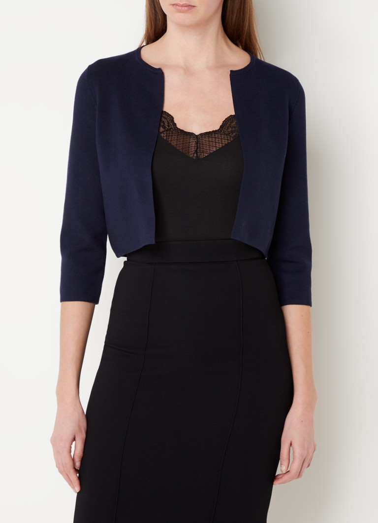 Cardigan scurt Ella de la Hobbs, confecționat dintr-un tricot fin cu amestec de lyocell.