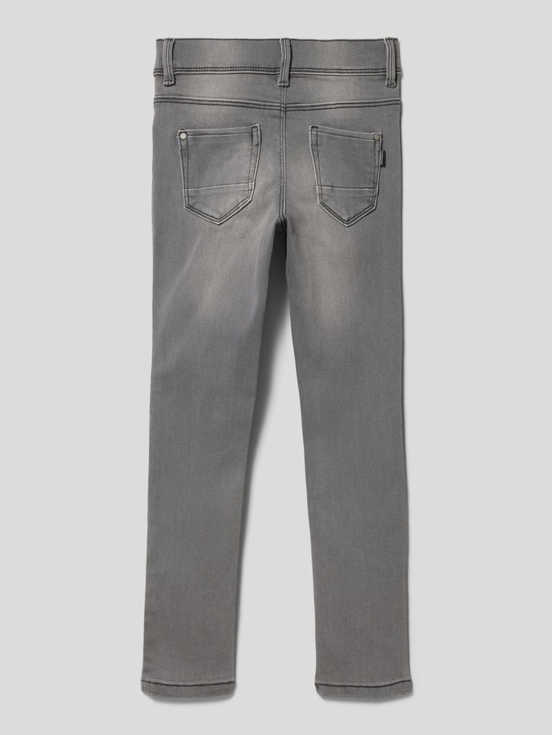Jeans im 5-Pocket-Design Modell 'POLLY' in hellgrau