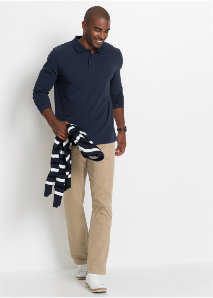 Poloshirt, Langarm
