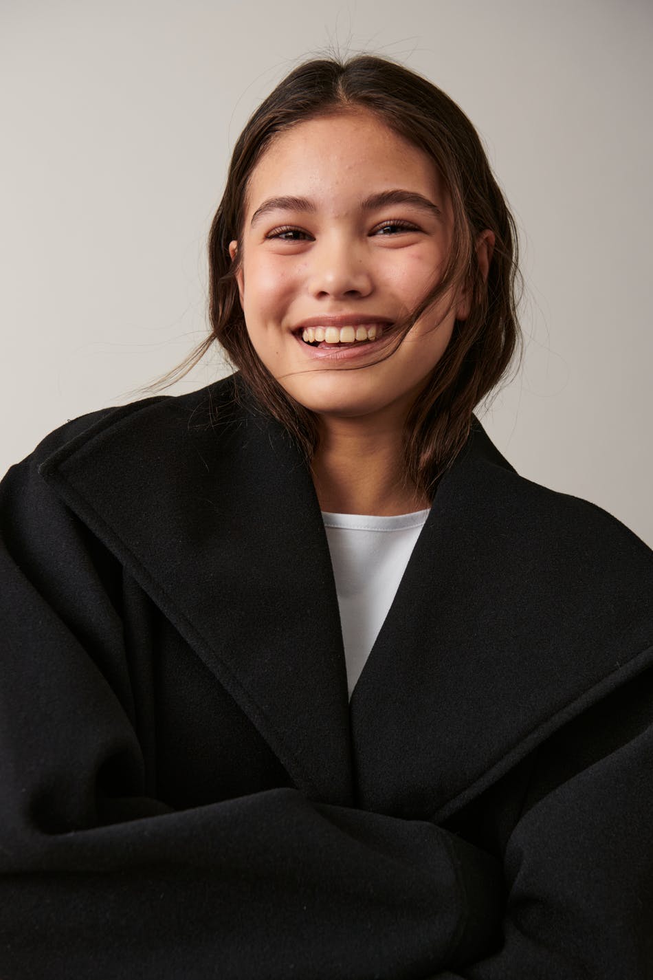 Y short felt jacket
