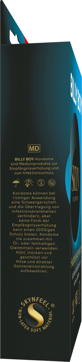 Kondome Hautnah extra feucht, latexfrei, Breite 53mm, 10 St