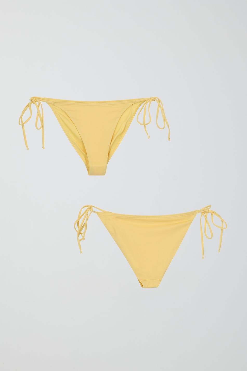 Shiny tie bikini brief