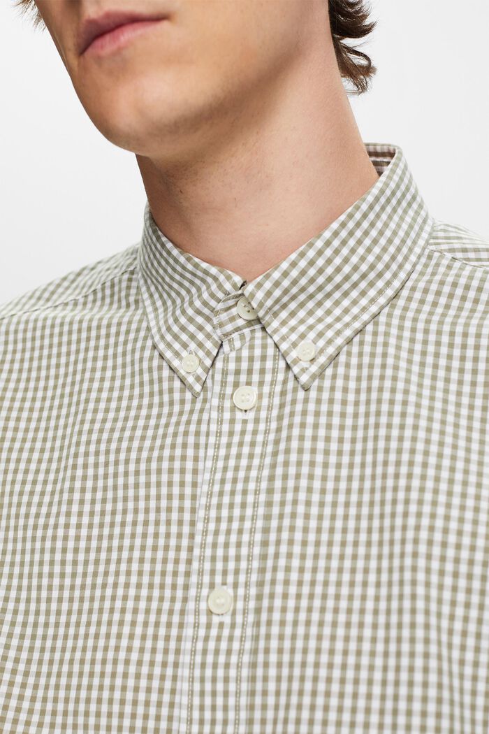 Button-Down-Hemd mit Vichy-Muster, 100% Baumwolle