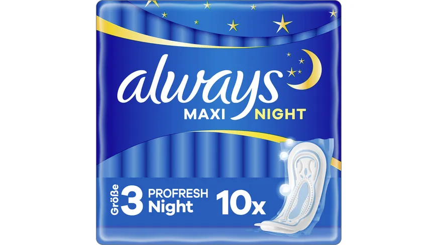 Always MAXI Damenbinden ProFresh Night 10ST