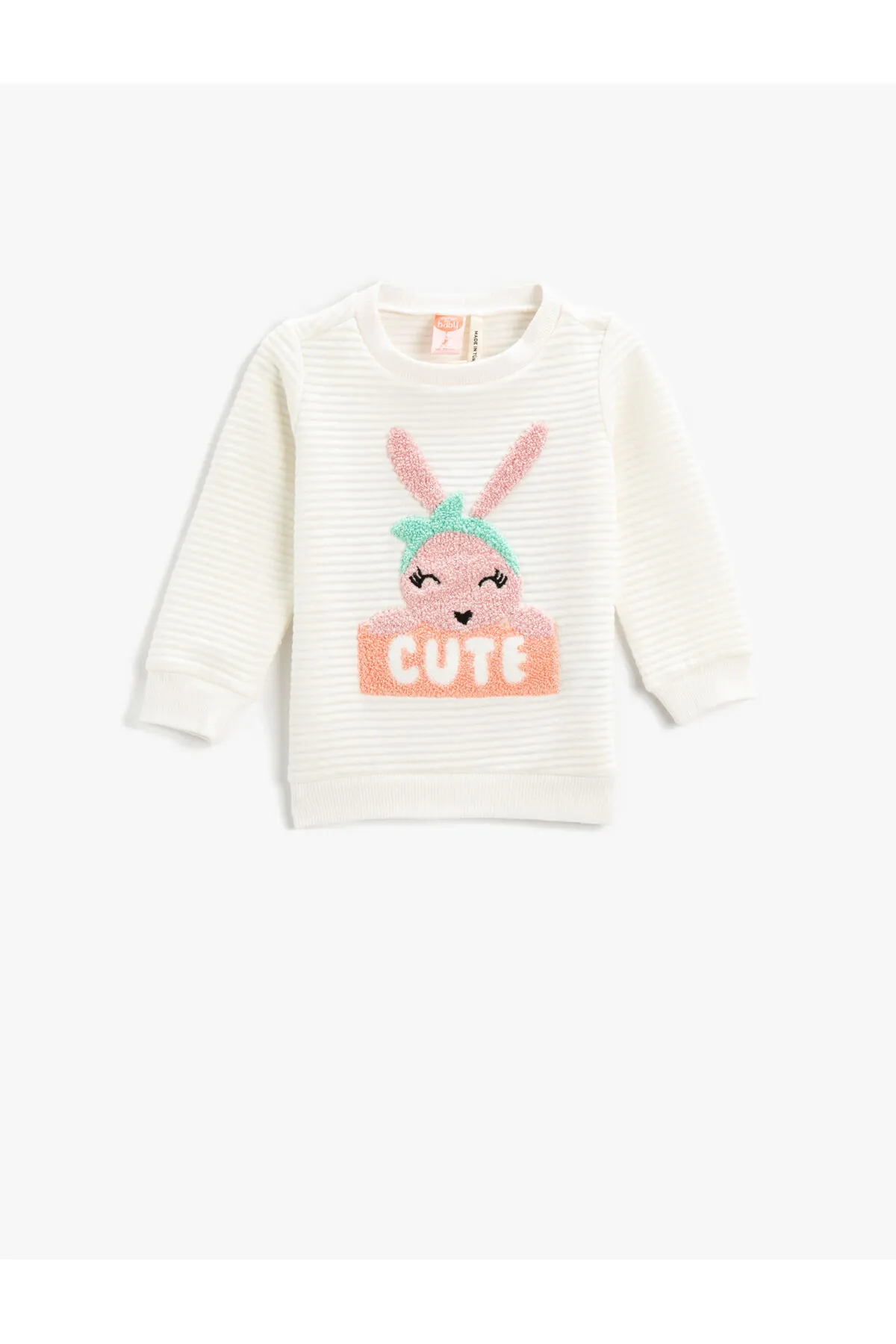 Koton  Sweatshirt mit Kaninchen-Print und Rundhalsausschnitt