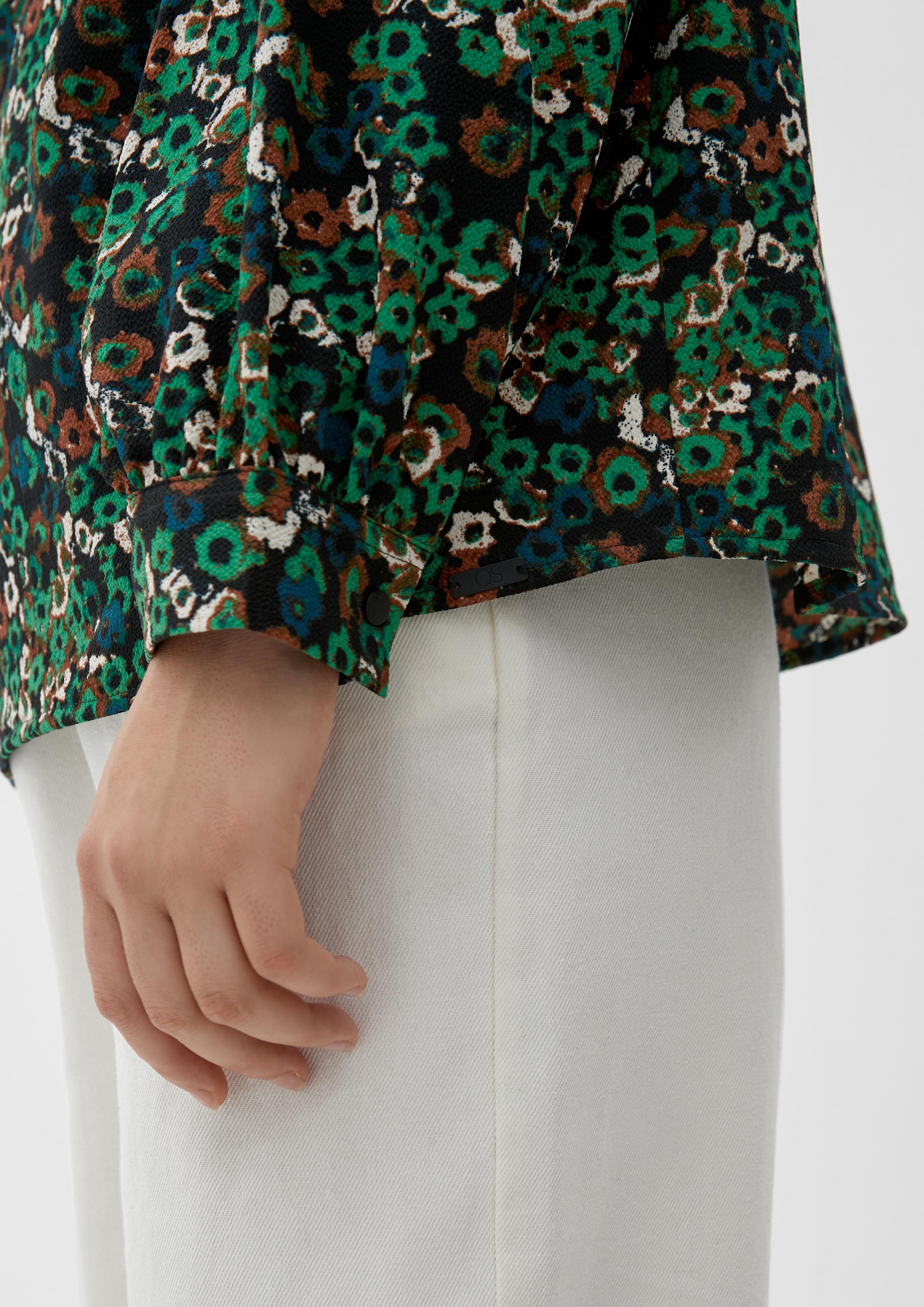 Leichte Bluse mit Alloverprint  2117759-76A5
