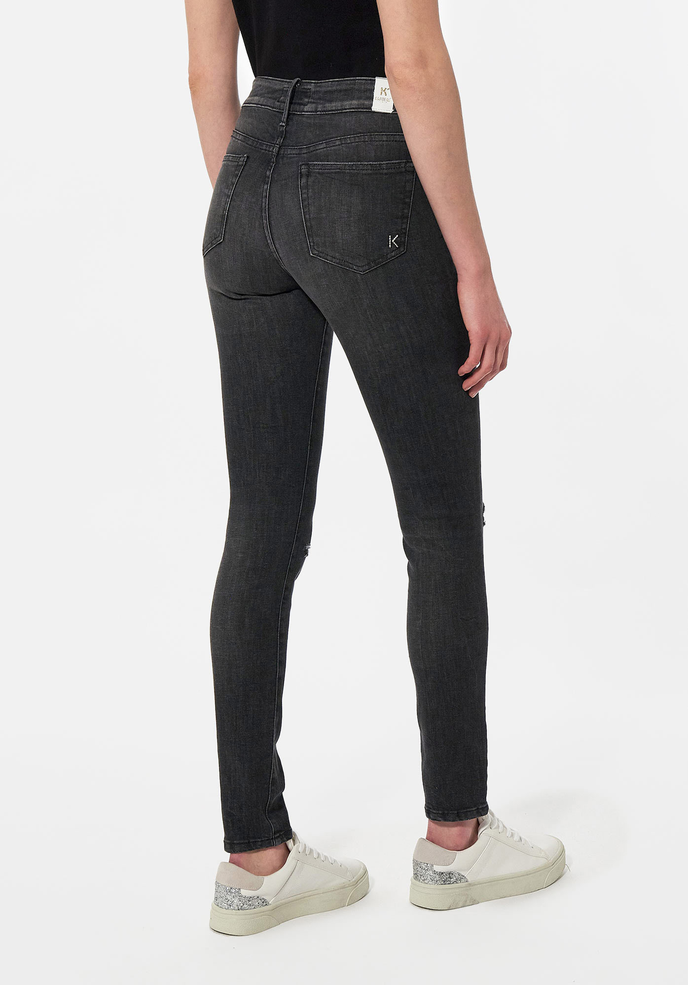 CAMIE  Jean slim noir Femme