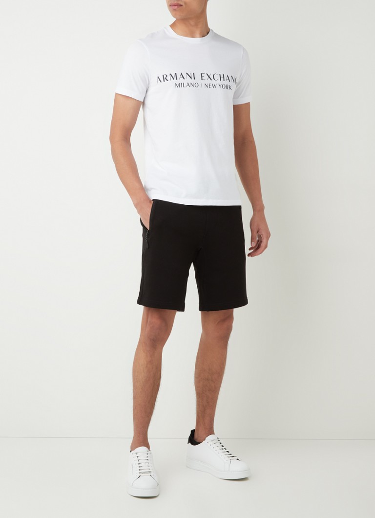 Pantaloni scurți largi cu buzunare cu fermoar Armani Exchange