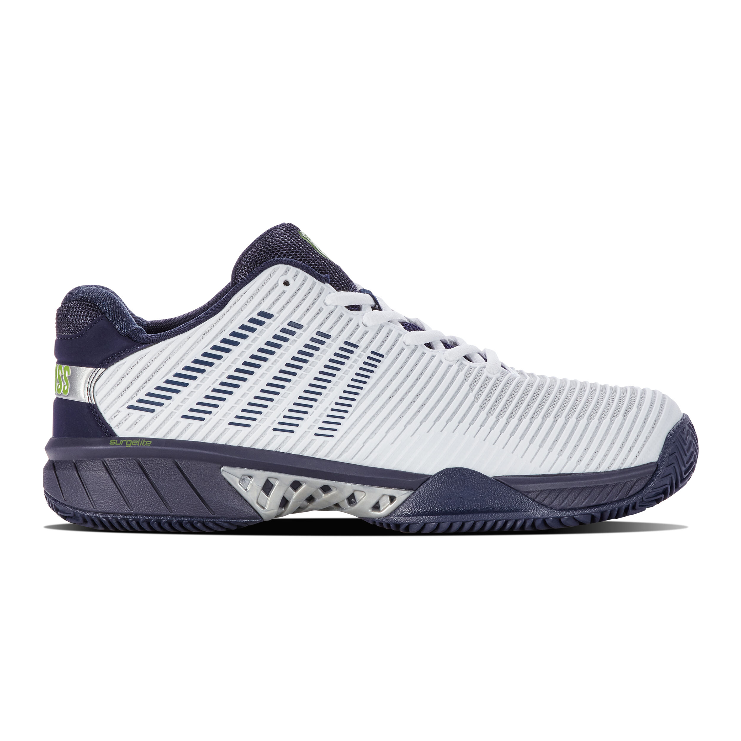 Hypercourt Express 2 Sandplatzschuh Herren - Weiß, Dunkelblau