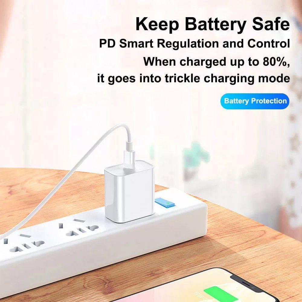 TradeNation USB Typ C auf Lightning Kabel Ladekabel Schnell für iPhone 14 13 11 Lightningkabel, USB-C, Lightning (100 cm), 20W, Schnelles Laden & Datenübertragung