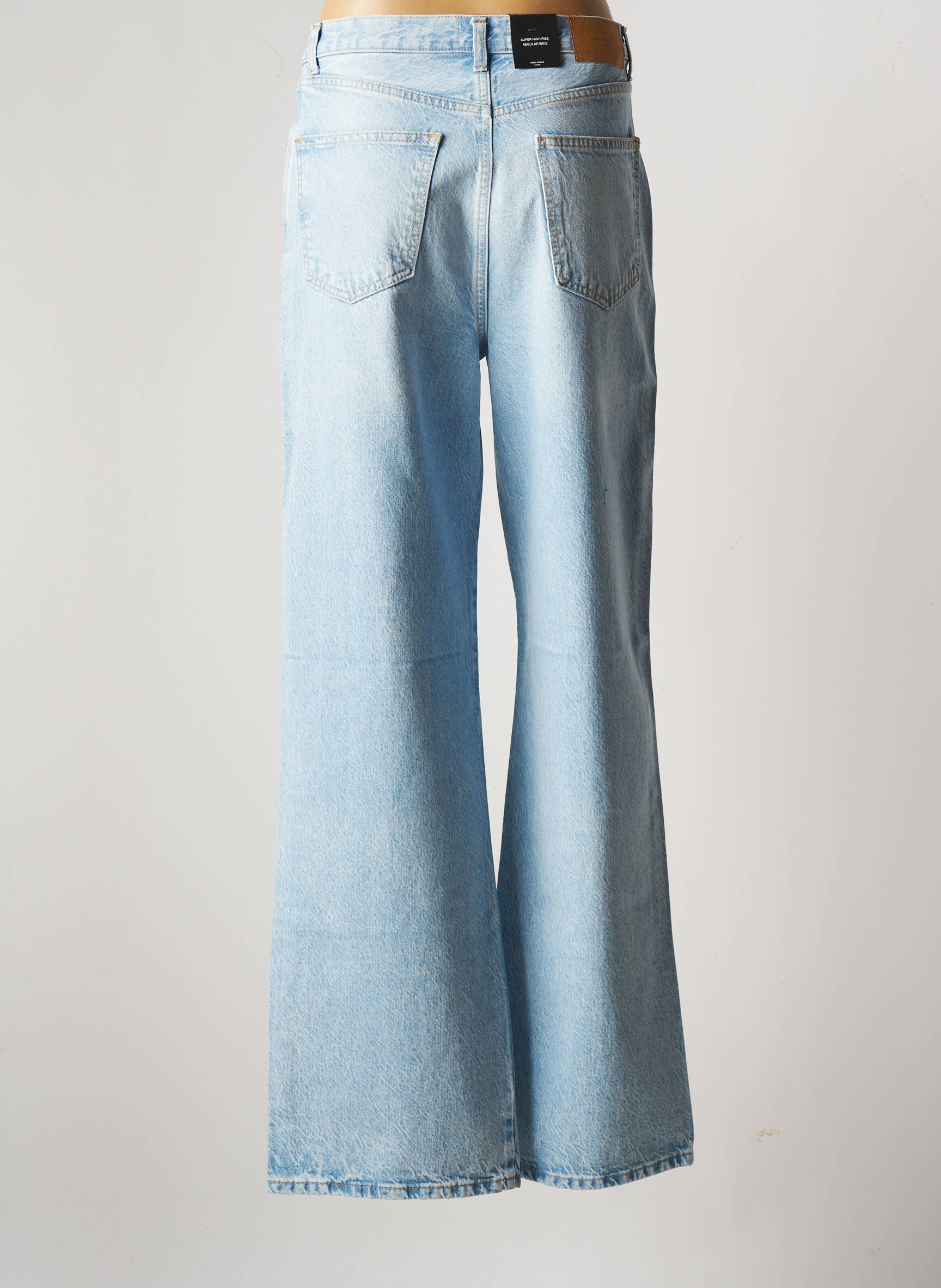 Vero Moda Jeans Coupe Large Femme couleur bleu