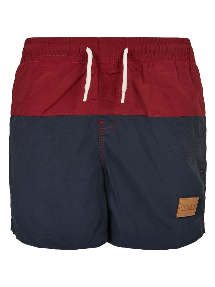 Urban Classics Urban Classics Badeshorts in navy/burgundy günstig kaufen
