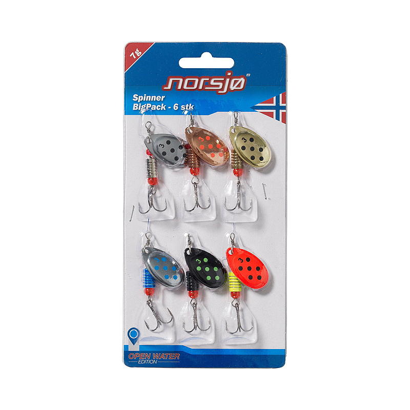 Norsjø Spinnere 6-pk 7 g, Norsjø