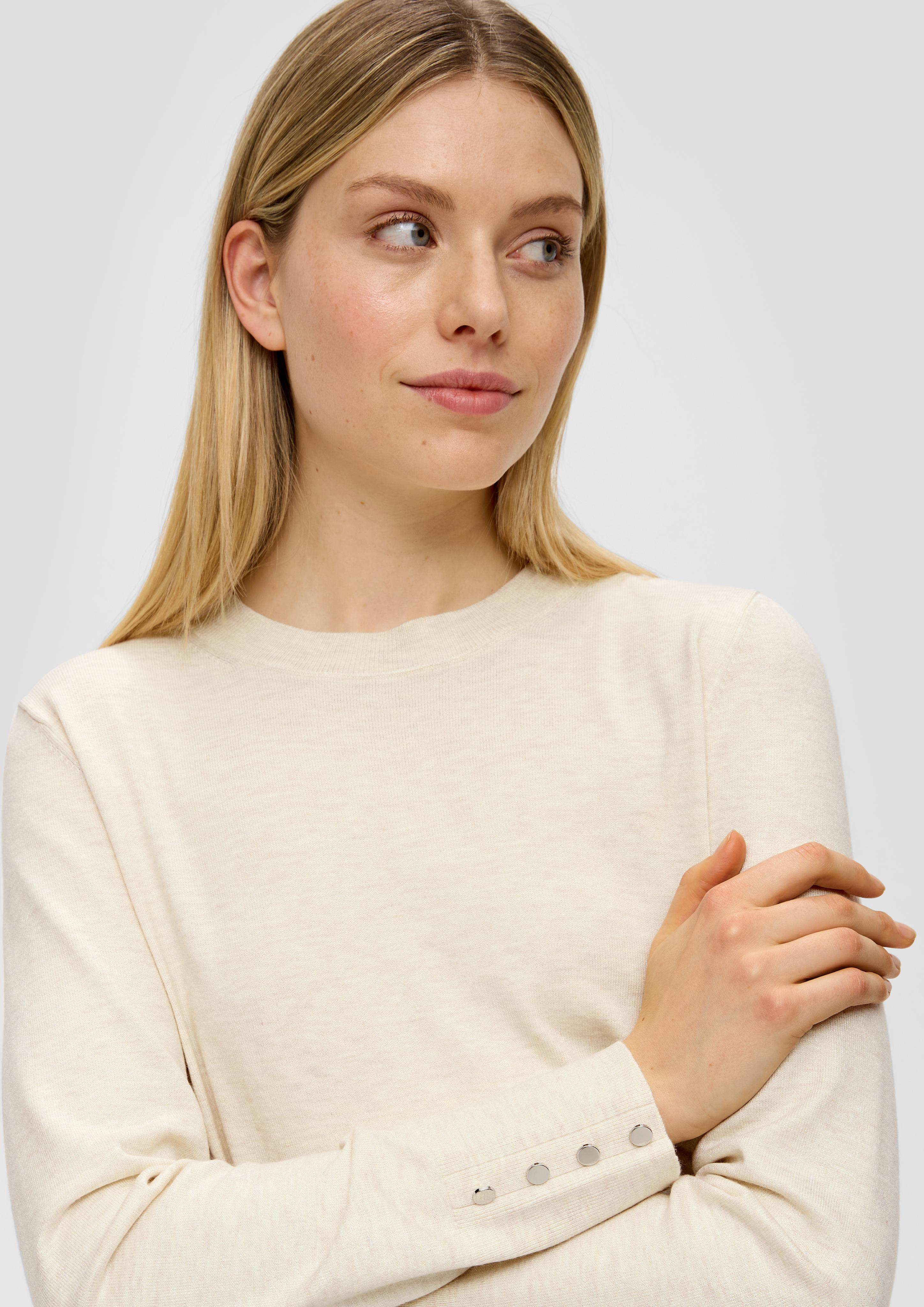 Feinstrickpullover mit Zierknöpfen  2142759-81W0