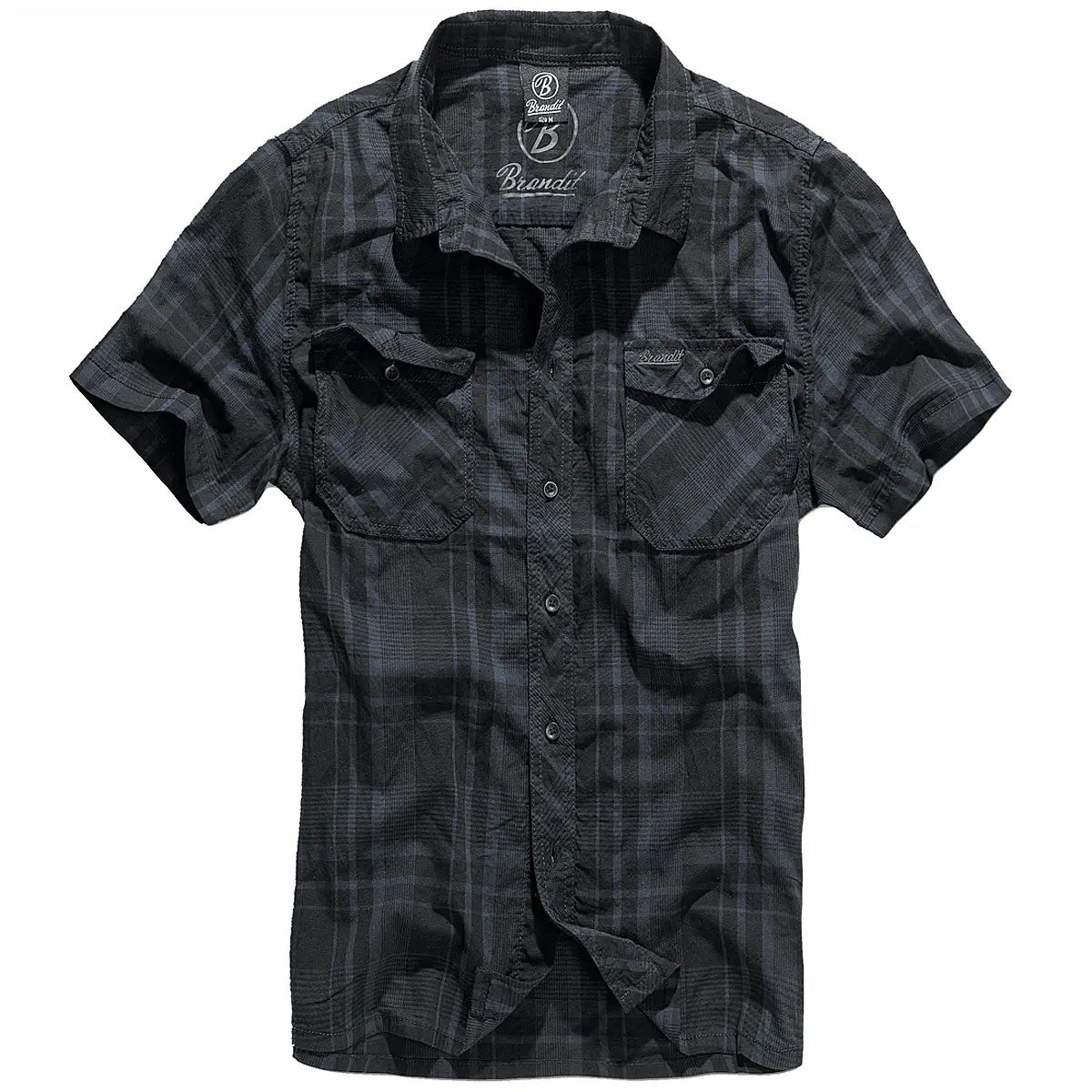 Brandit Roadstar Hemd schwarz-blau
